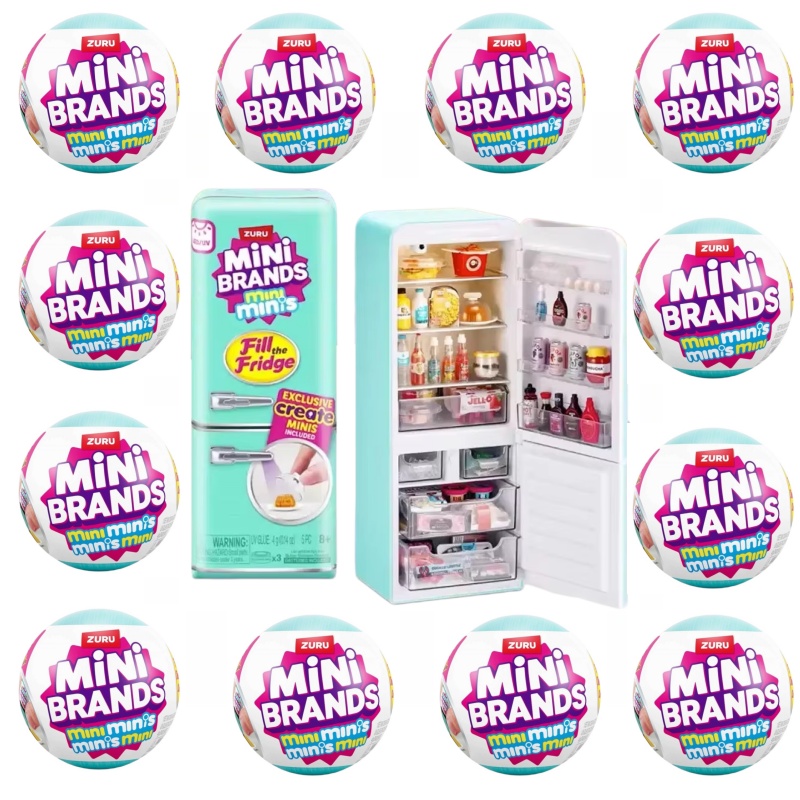 Kids Toys Brand - Kotak Kejutan Bola Kulkas Mini Brands