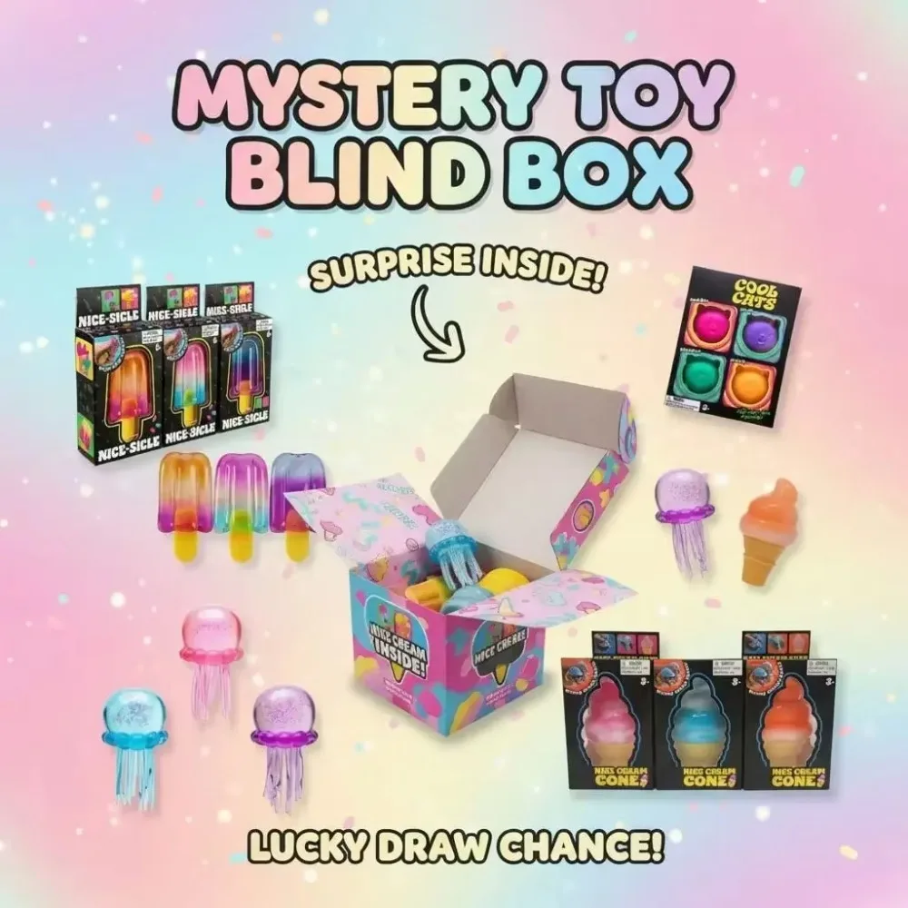 Kids' Toys - Kotak Misteri Squishy, Set Mainan Fidget