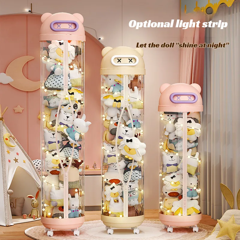 Kids Zipper Toys - Keranjang Penyimpanan Boneka Plush Kapasitas Besar