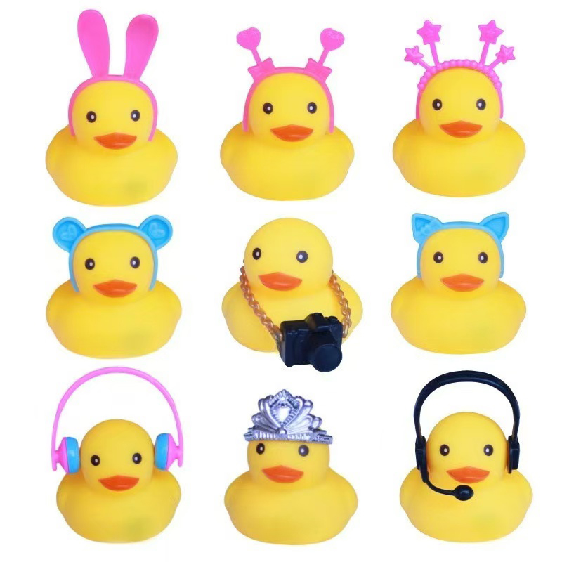 Rubber Duck Bath - 10 buah Aksesori boneka Mini bebek