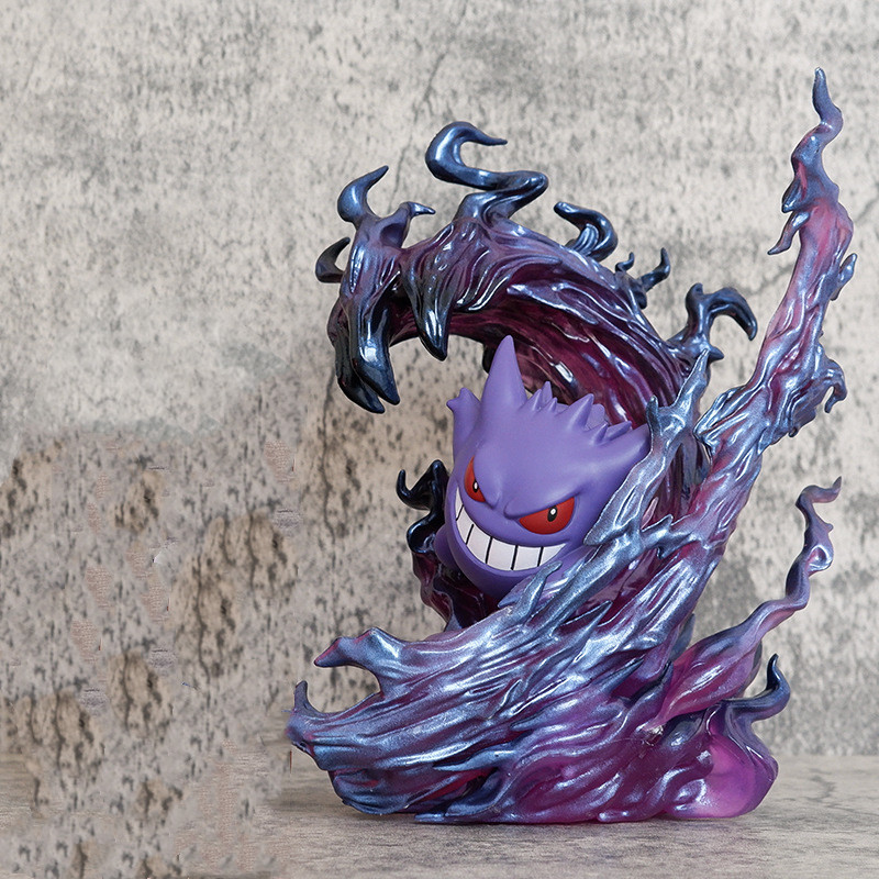Kids Toys Play - 19cm Anime Pokemon Gengar Versi Pertarungan.