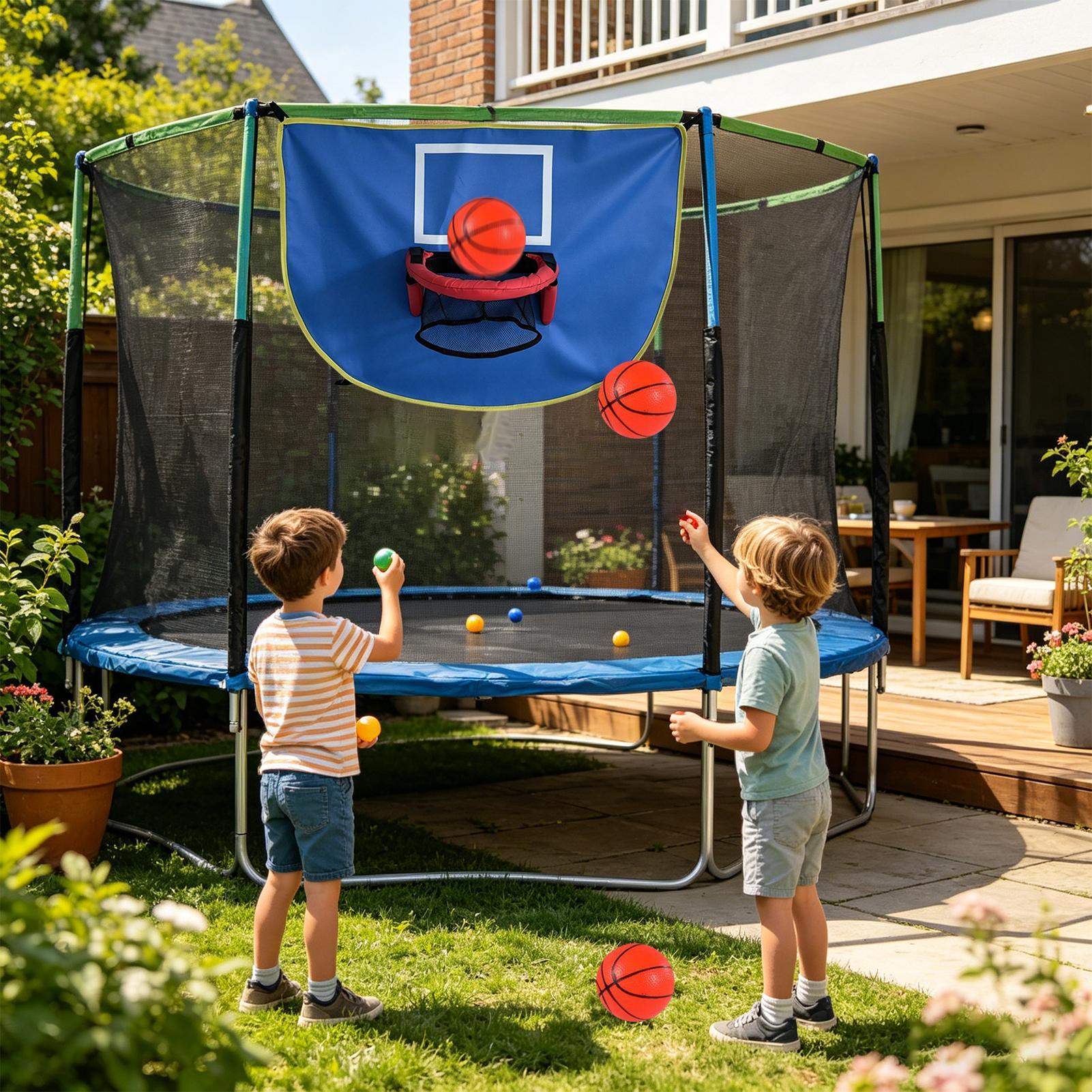 Basketball Hoop Kids Indoor - Ring Basket Trampolin dengan Pompa &