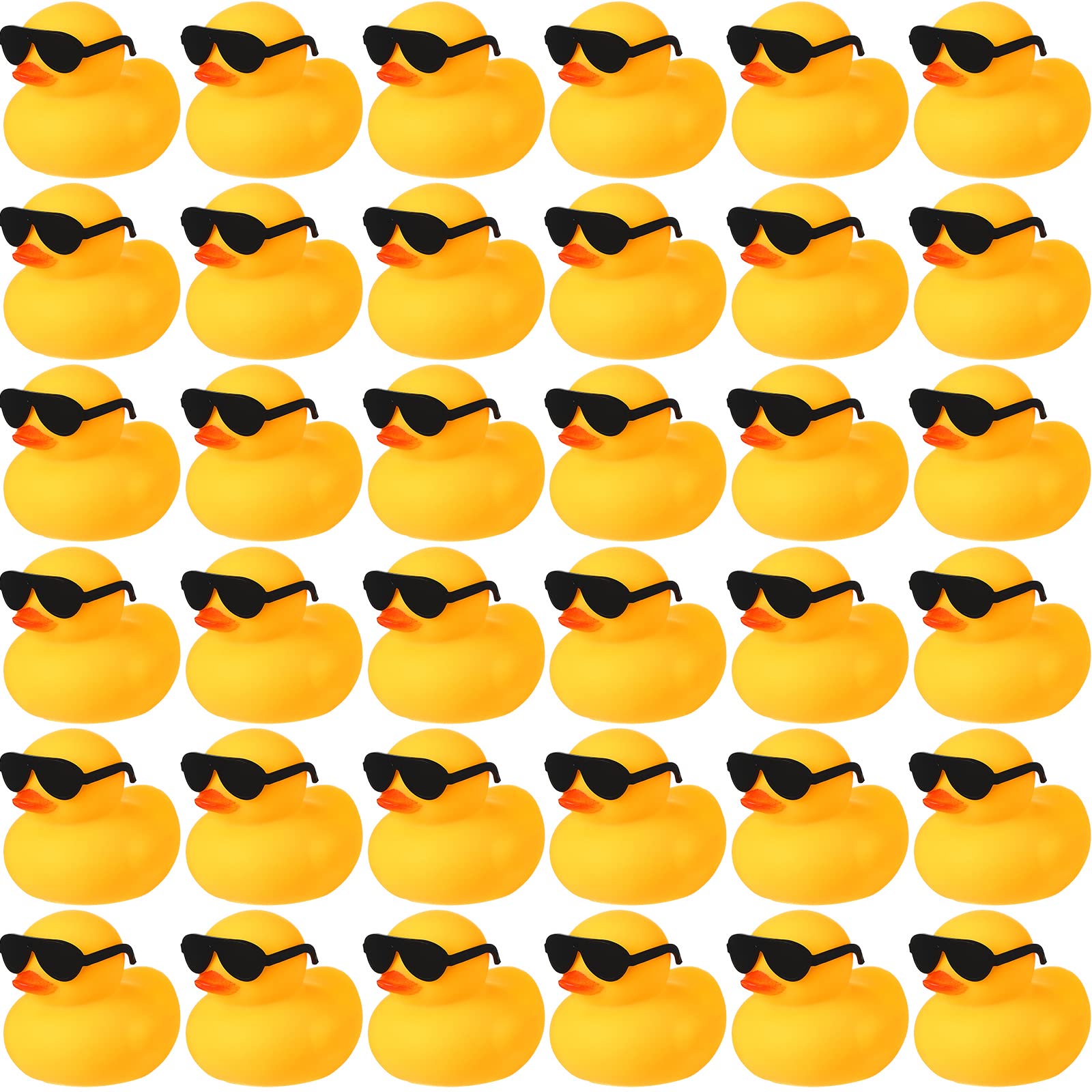 Rubber Duck Bath - Mainan bebek karet, 6/12/24 buah mainan