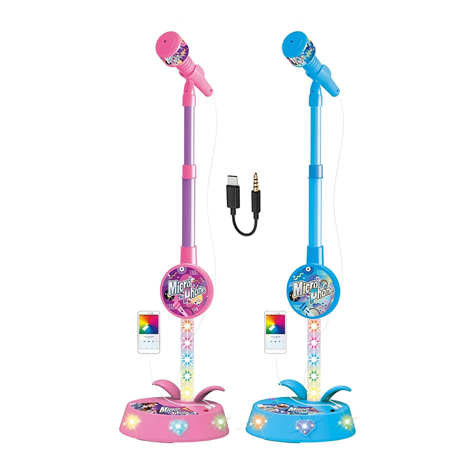 Kids Toys Kids Toys - Mikrofon untuk Anak-anak dengan Stand Nirkabel,