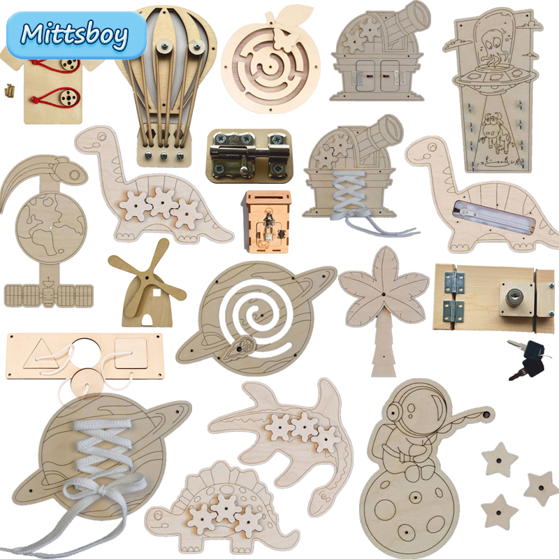 Kids Zipper Toys - Montessori mainan edukasi anak-anak, aksesoris papan