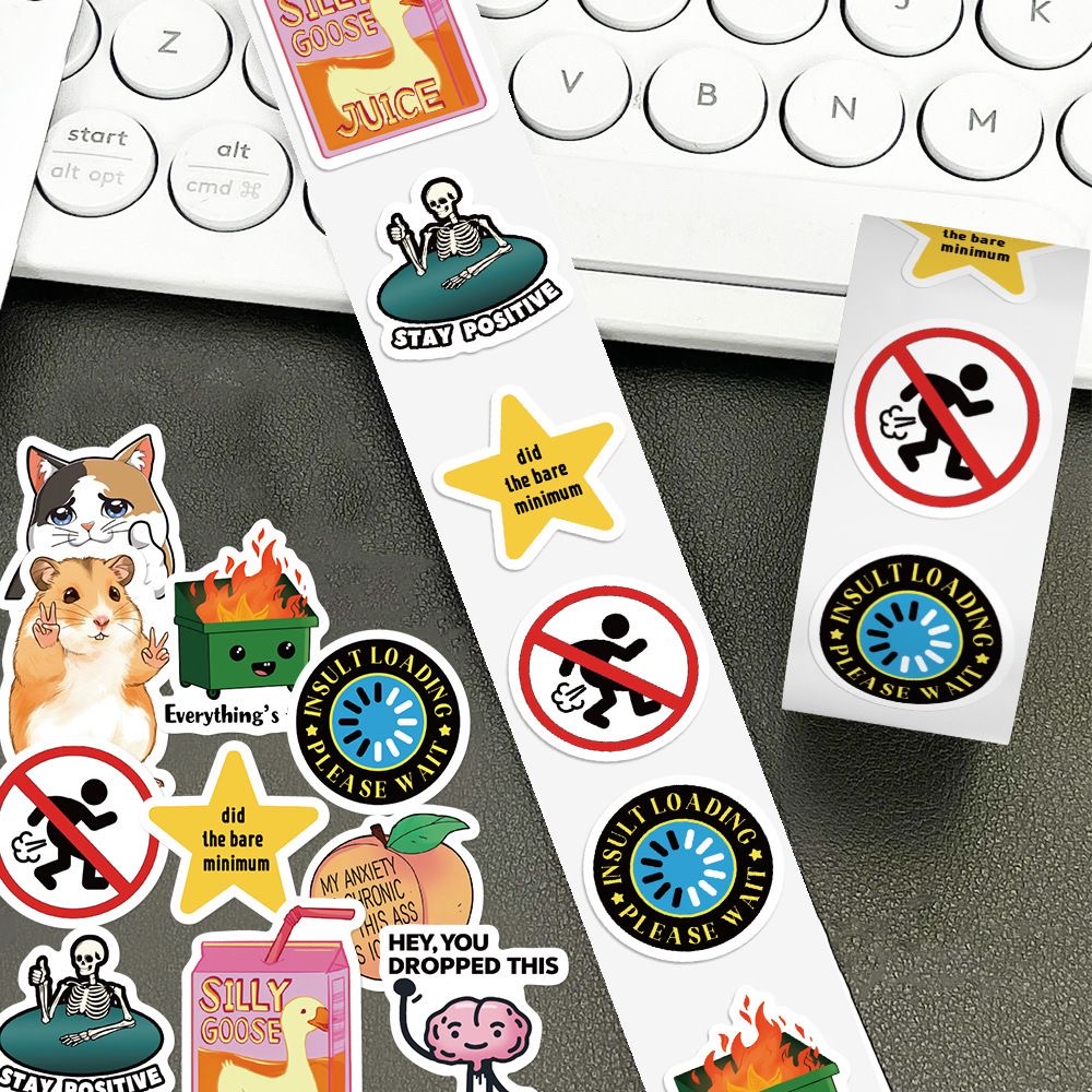 500pcs Stiker Meme Emosi Lucu  - Kids Toys Laptop ulasan dan harga