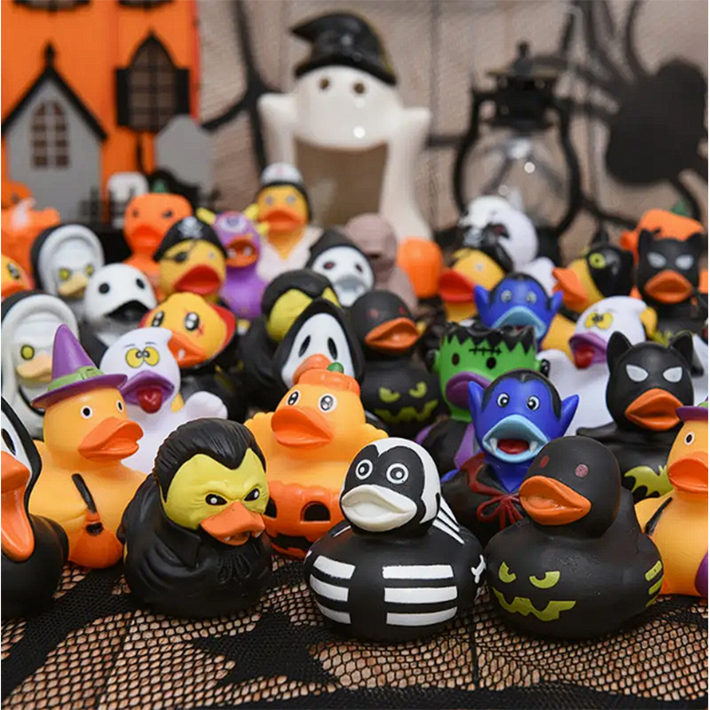 6/12/24pcs Bebek Karet Hallowe - Rubber Duck Bath ulasan dan harga