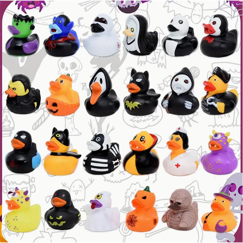 6/12/24pcs Bebek Karet Hallowe - Rubber Duck Bath ulasan dan harga