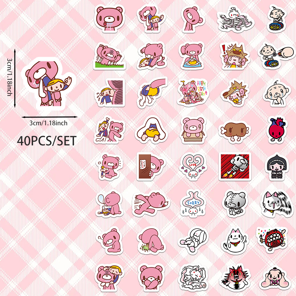40 Buah Stiker Kartun Beruang  - Kids Toys Laptop ulasan dan harga