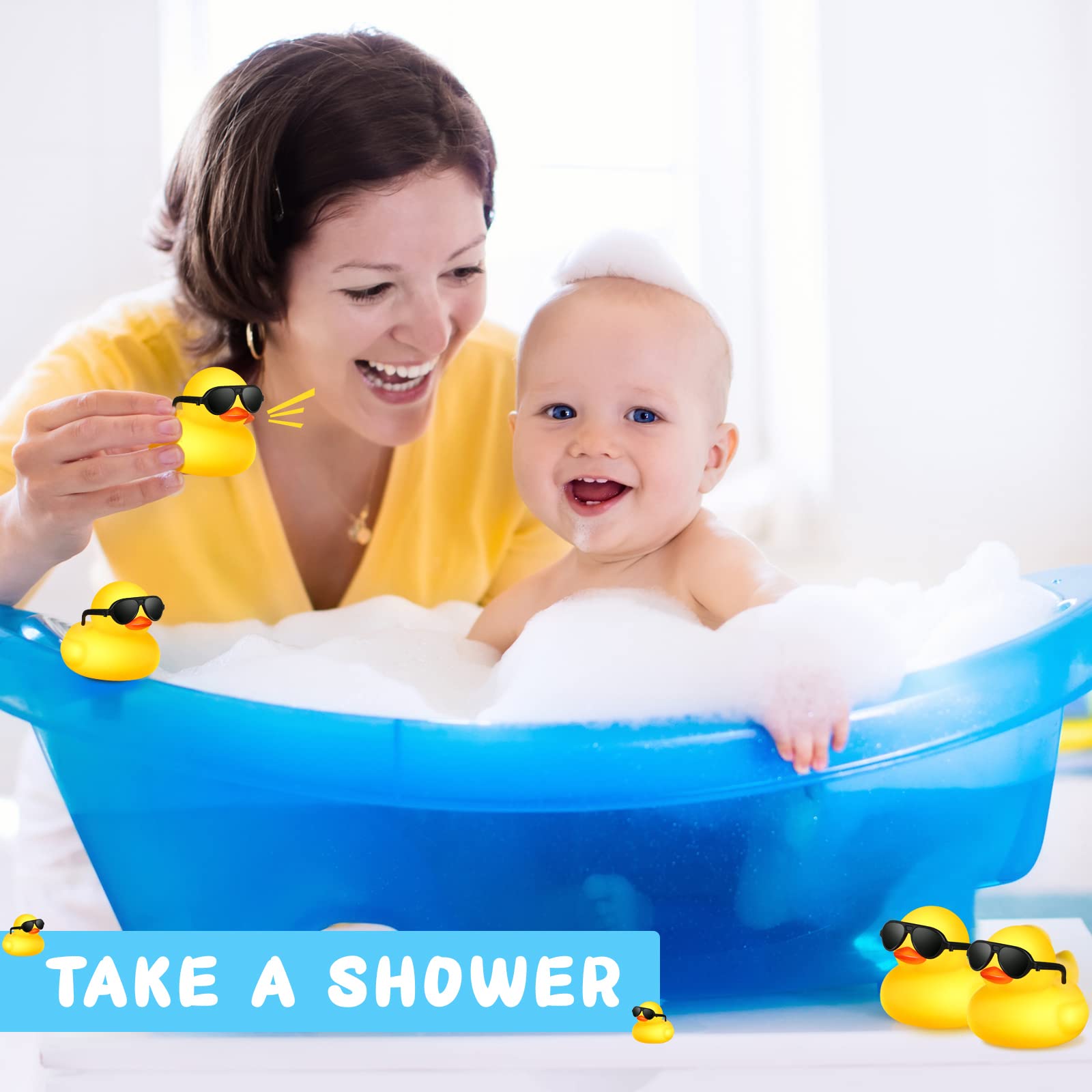 1-100 Buah Bebek Karet Mini Ku - Rubber Duck Bath ulasan dan harga
