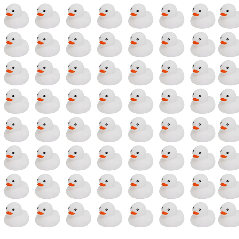 6/12/24 pcs Bebek Karet Putih  - Rubber Duck Bath ulasan dan harga