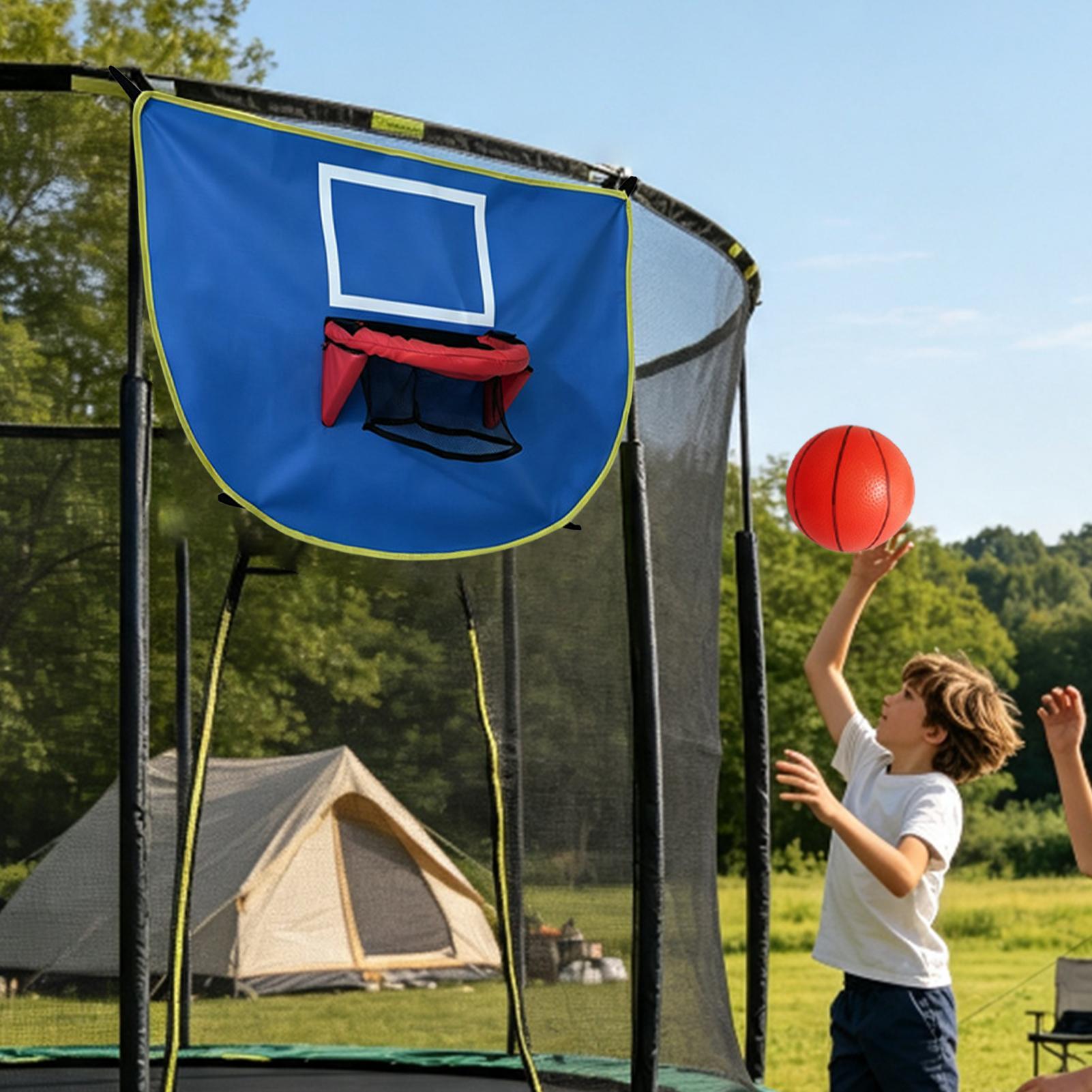 Ring Basket Trampolin dengan P - Basketball Hoop Kids Indoor ulasan dan harga