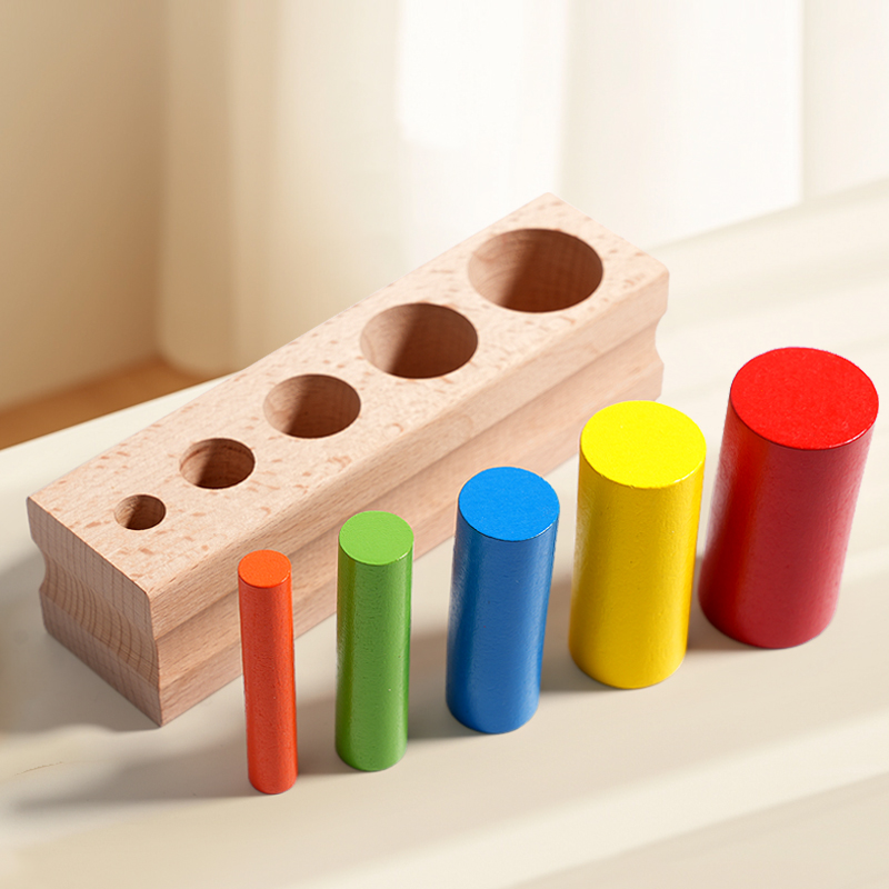 Mainan Blok Silinder Kayu Berw - Kid Toys Ads ulasan dan harga