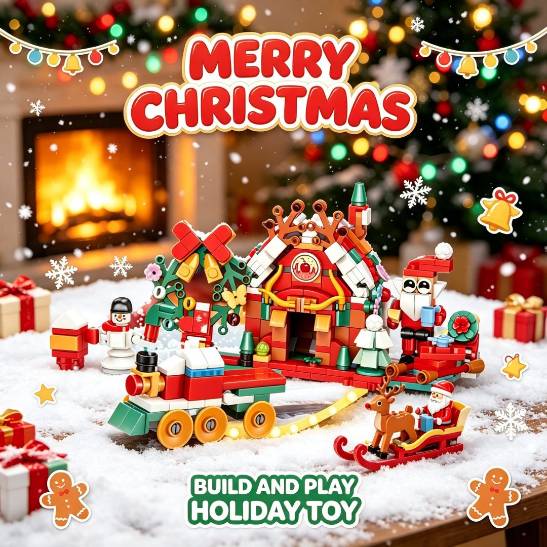 Set Blok Bangunan Natal 12 in  - Kids Toys Quality ulasan dan harga