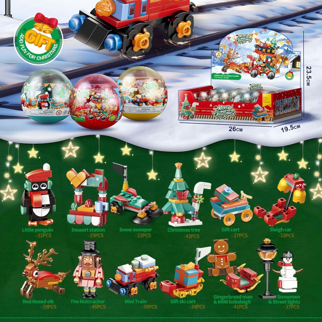 Set Blok Bangunan Natal 12 in  - Kids Toys Quality ulasan dan harga