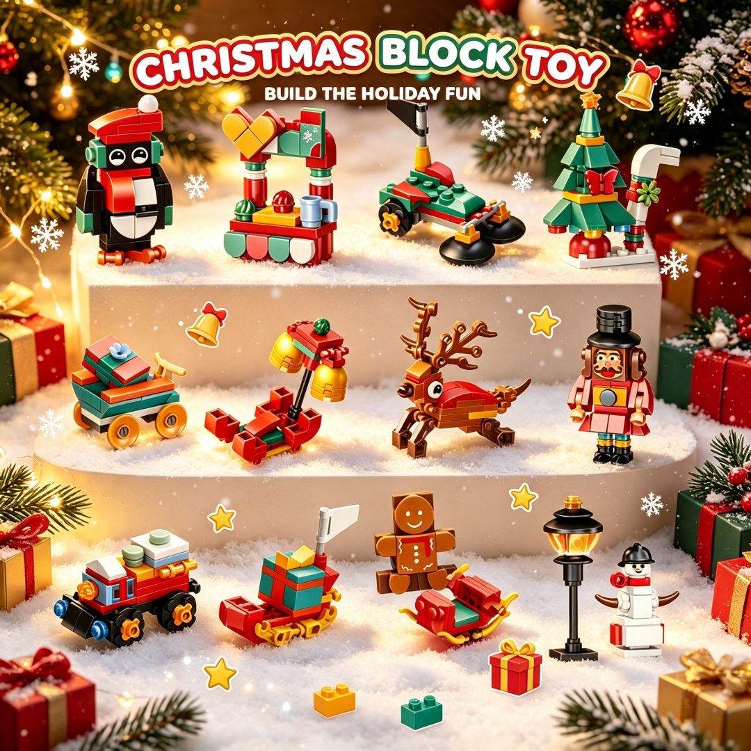 Set Blok Bangunan Natal 12 in  - Kids Toys Quality ulasan dan harga
