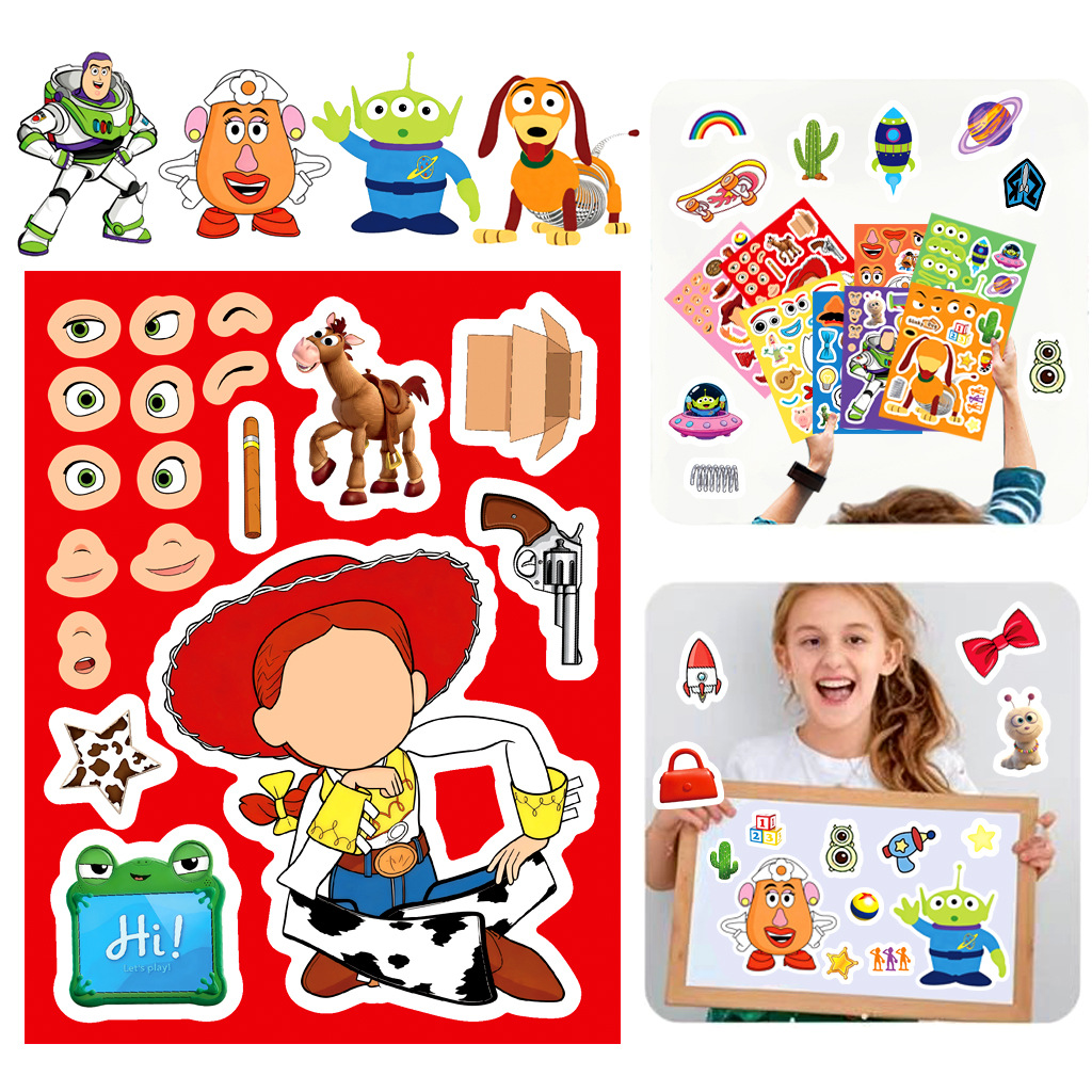 8/16 Lembar Stiker Kartun untu - Kids Toys Kids Toys ulasan dan harga