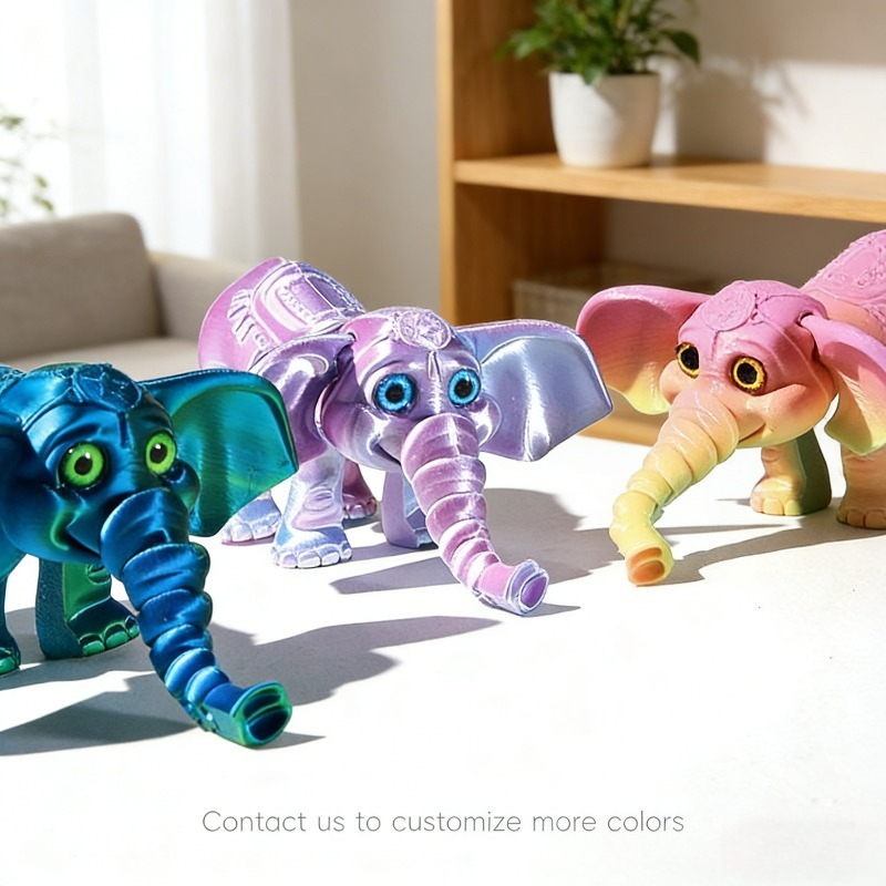 Model Gajah Cetak 3D 10CM, Fig - Kids Toys Elephant ulasan dan harga