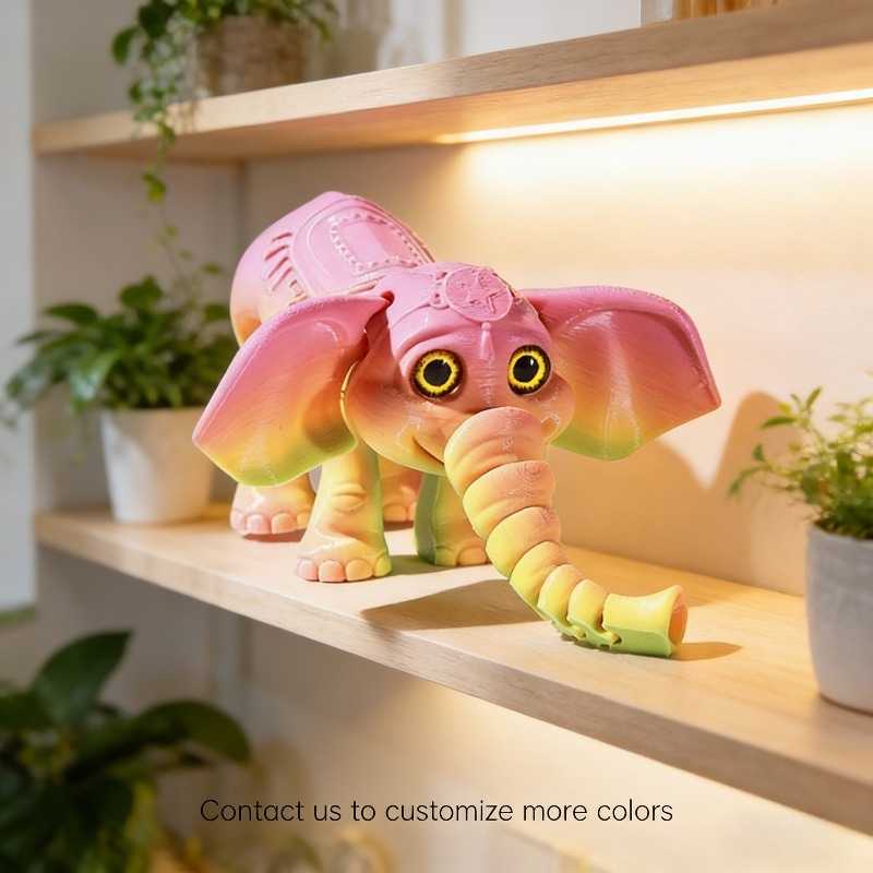 Model Gajah Cetak 3D 10CM, Fig - Kids Toys Elephant ulasan dan harga