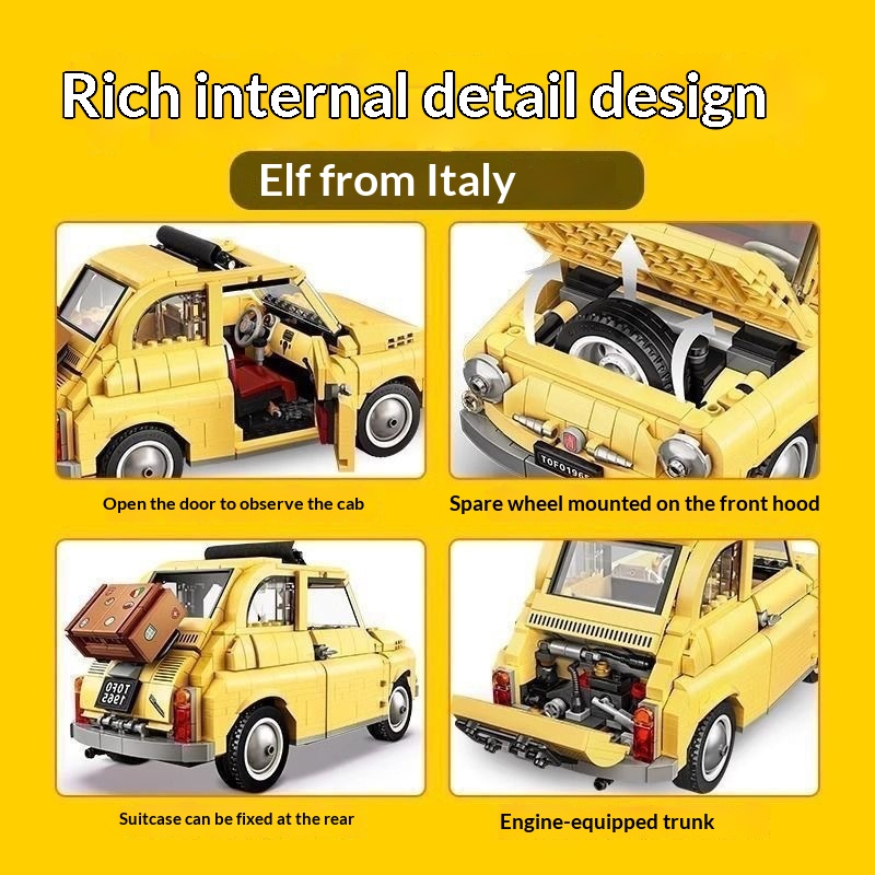 Kompatibel Lego 10271 Fiat 500 - Kids Toys Under 500 ulasan dan harga