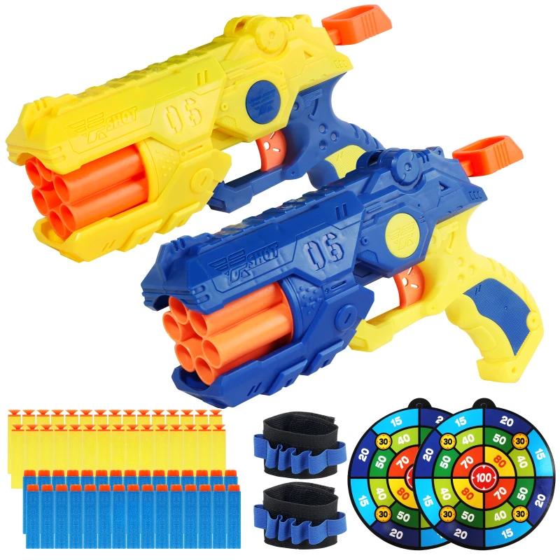 Set Hadiah Pistol Mainan Temba - Foam Dart Gun ulasan dan harga