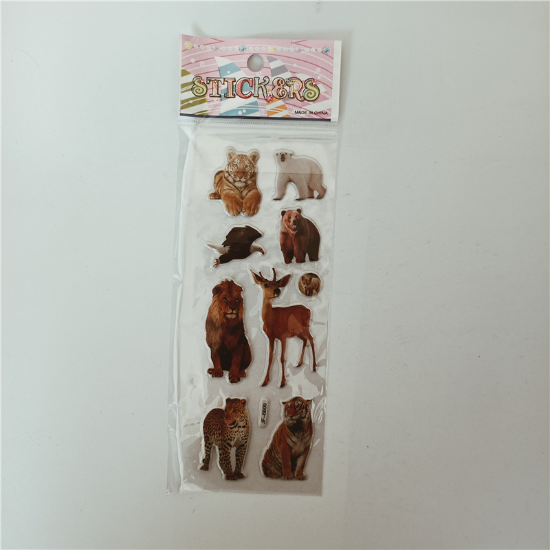 6 Buah Stiker Gaya Hewan Liar  - Kids Toys Elephant ulasan dan harga