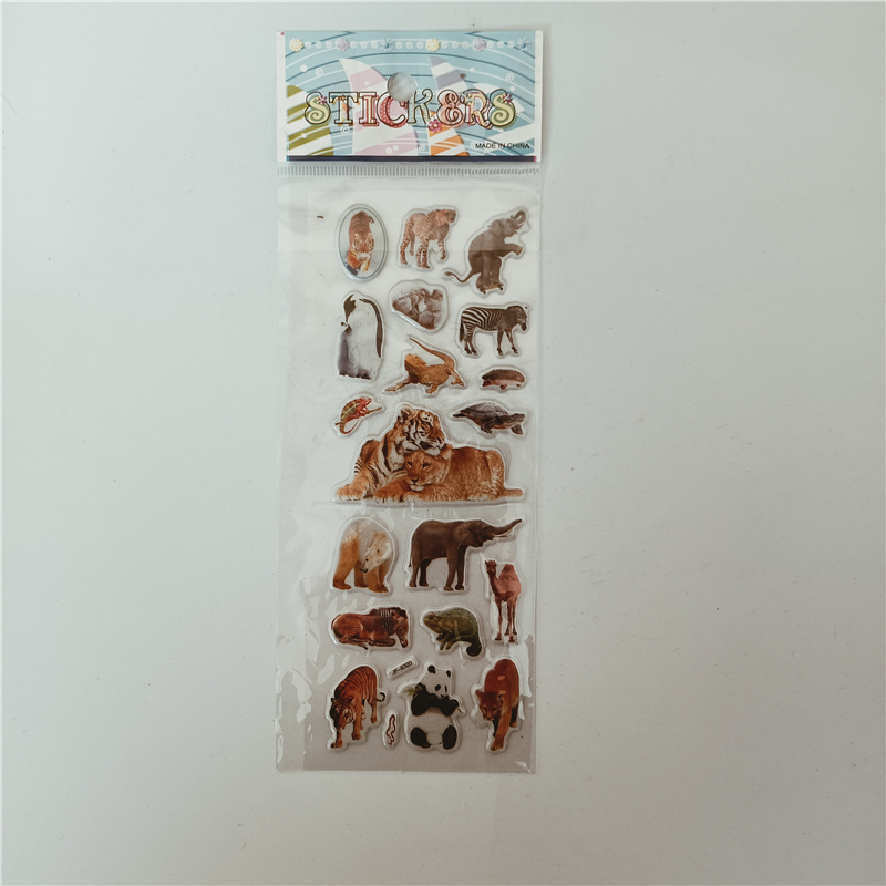 6 Buah Stiker Gaya Hewan Liar  - Kids Toys Elephant ulasan dan harga